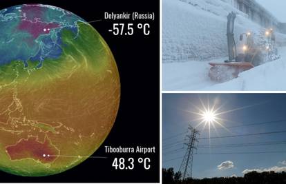 Šokantno: Razlika između ova dva  mjesta bila je čak 106 °C!