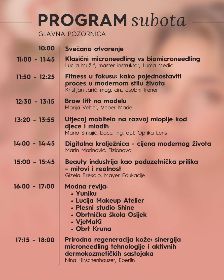 Trendovi, edukacija i inspiracija - Sajam ljepote i zdravlja u Osijeku