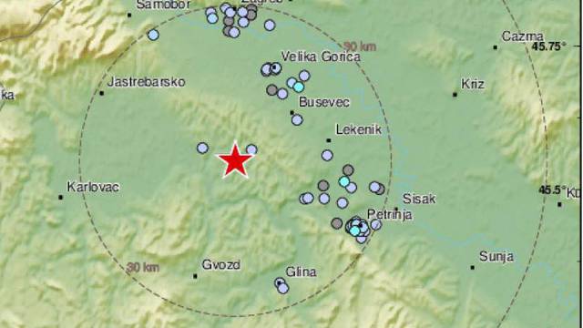 Slabi potres kod Pokupskog: 'Lagano je zatreslo uz tutanj'