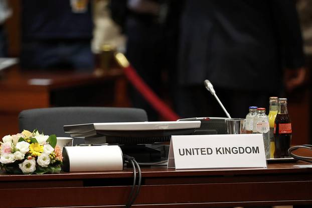 The UK seat at the conference table at the EU Summit in Brussels
