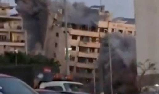 Ovo je trenutak kad je izraelska raketa uni&scaron;tila zgradu u Bejrutu