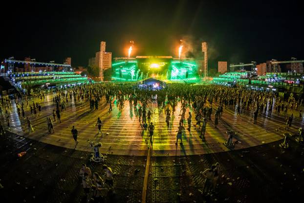 Split: Kiša na završetku Ultra festivala