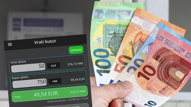 Aplikacijom 'Vrati kusur' lakše ćete preračunavati eure u kune