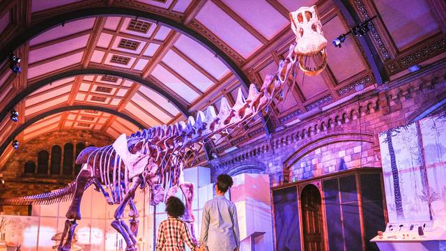 (STRICT EMBARGO until 19.30pm WEDS 29th) Titanosaur: Life as the Biggest Dinosaur photocall, Natural History Museum, London, UK