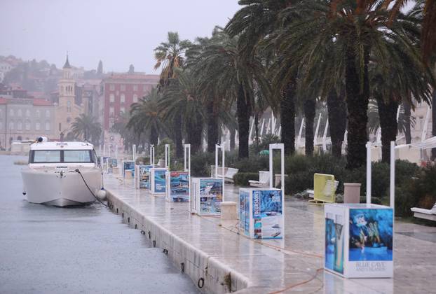 Jugo i kiša u Splitu
