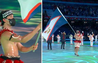 Hit otvaranja Olimpijskih igara: Vani -4 stupnja, a Samoanac je polugol, nauljen i u japankama