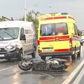 FOTO Sudar motocikla i auta u Sesvetama: Jedan je ozlijeđen