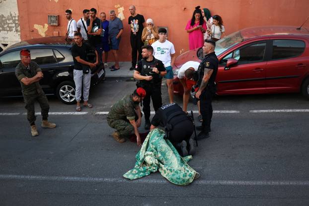 Mass crossings of migrants on foot and by sea from Morocco into Spanish territory, in Ceuta