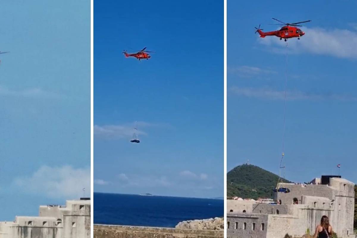 VIDEO Helikopter spustio dvije jurilice u Dubrovnik: Rimac će večeras objaviti 'velike vijesti'