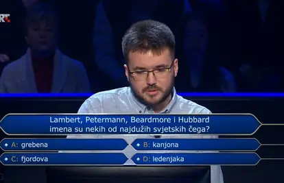 Dominik je odustao na pitanju za 18.000 eura: Znate li vi što označavaju ova imena?