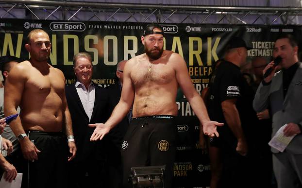 Carl Frampton v Luke Jackson & Tyson Fury v Francesco Pianeta Weigh-In