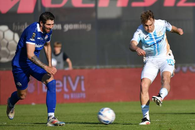 Slaven Belupo and Rijeka met in the first game of the finals of the Croatian Football Cup