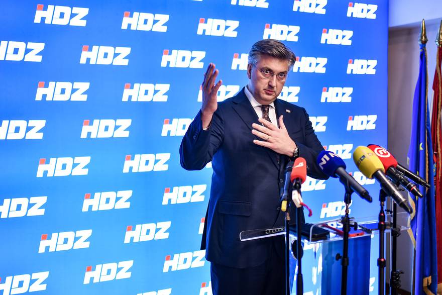 ndrej Plenković dao je izjavu medijima nakon Predsjedništva HDZ-a