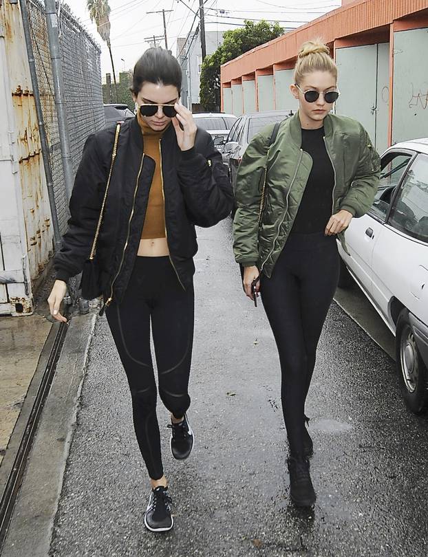 KENDALL JENNER AND GIGI HADID SHOPPING AT AGENT PROVOCATEUR