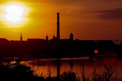 Zalazak sunaca u Osijeku