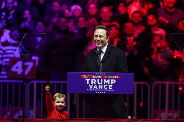 U.S. President-elect Donald Trump holds rally in Washington