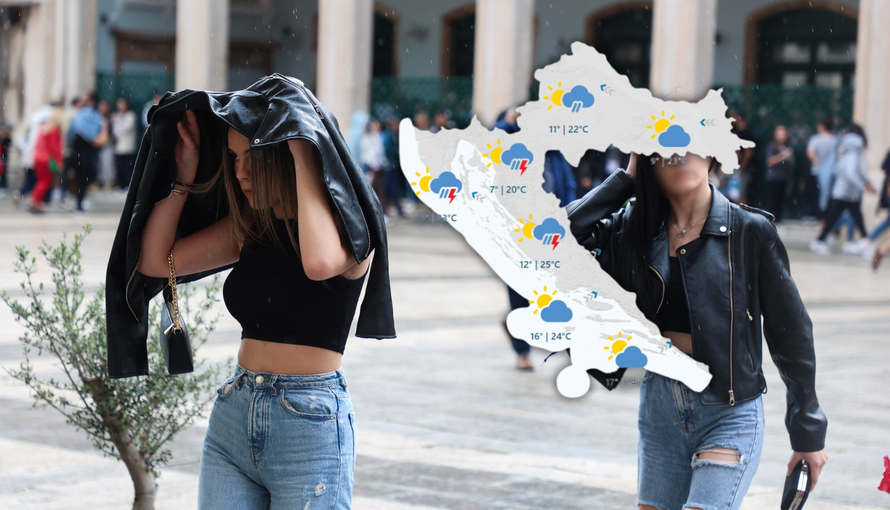 Stiže grmljavinsko nevrijeme i bura: Temperatura ide do 25 °C