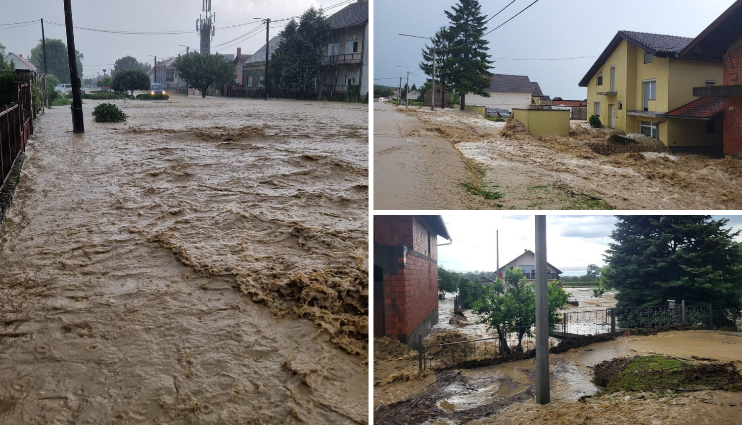 VIDEO Nevrijeme u Slavoniji: 'Kaotično je, poplavljene su ceste, ljudi spašavaju stoku'