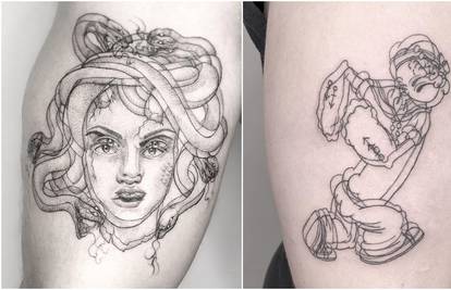 Da vam se zavrti: Umjetnica radi duple i troduple tetovaže