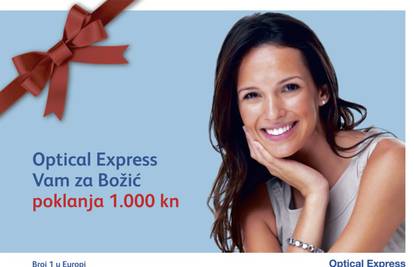 Optical Express Vam za Božić poklanja 1.000 kuna!