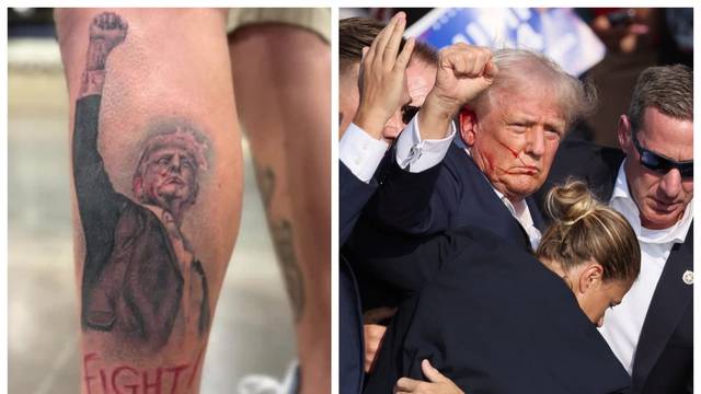 VIDEO Bizarni trend: Tetoviraju si krvavog Donalda Trumpa!