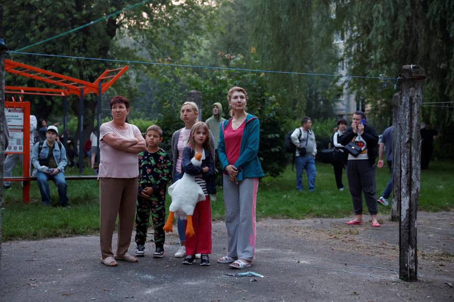 Aftermath of Russian drone and missile attacks in Kyiv