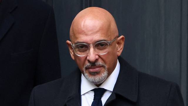 FILE PHOTO: British Minister without Portfolio Nadhim Zahawi outside the Conservative Party's headquarters, in London