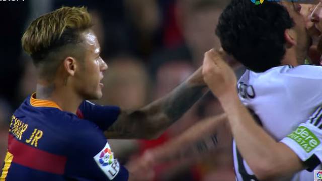 'Hrabri' Neymar 'ošamario' je igrača Valencije pa - pobjegao