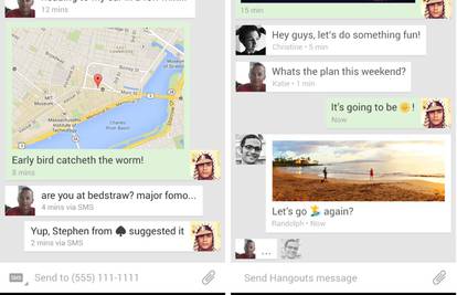 Google za isti kontakt napokon spaja SMS i Hangout razgovor