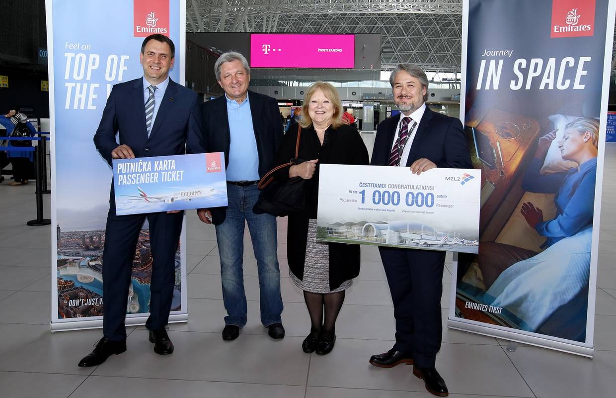 Zračna luka Franjo Tuđman dočekala milijuntu putnicu