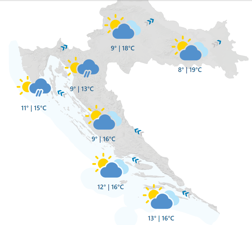 Ludo vrijeme! Spremite zimske jakne jer idemo i do 20°C!