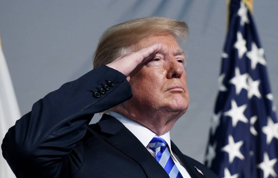 Trump participates in the U.S. Coast Guard Change-of-Command Ceremony