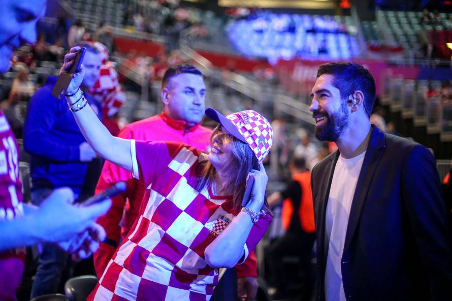 Atmosfera u Areni Zagreb prije početka susreta Francuske i Hrvatske na Svjetskom rukometnom prvenstvu 2025.