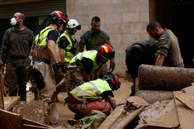 Aftermath of floods in Spain