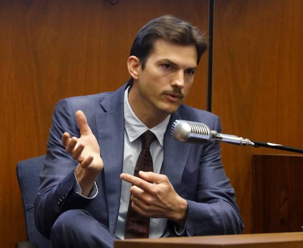 Actor Ashton Kutcher testifies at the murder trial of accused serial killer Michael Thomas Gargiulo in Los Angeles