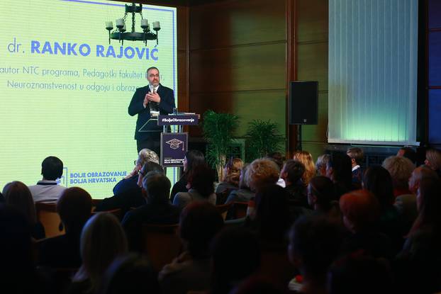 Zagreb: Bolje obrazovanje, bolja Hrvatska, predavanje Ranka RajoviÄ