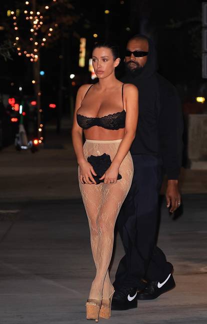 *PREMIUM-EXCLUSIVE* Date night! Kanye West and Bianca Censori turn heads after enjoying dinner at Gigi's