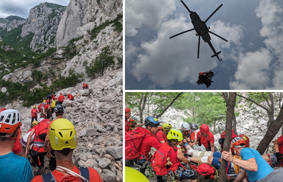 VIDEO Pogledajte snimku: Turist na Paklenici slomio nogu, HGSS-ovci ga spašavali helikopterom!