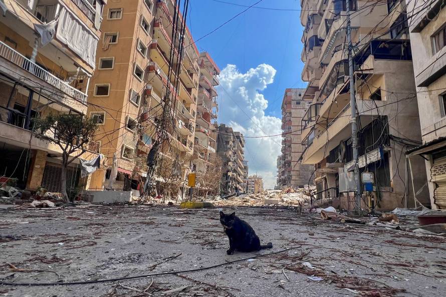 Aftermath of Israeli strikes in Beirut