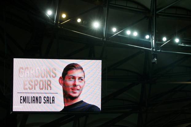 FILE PICTURE - General view of Emiliano Sala displayed on the big screen
