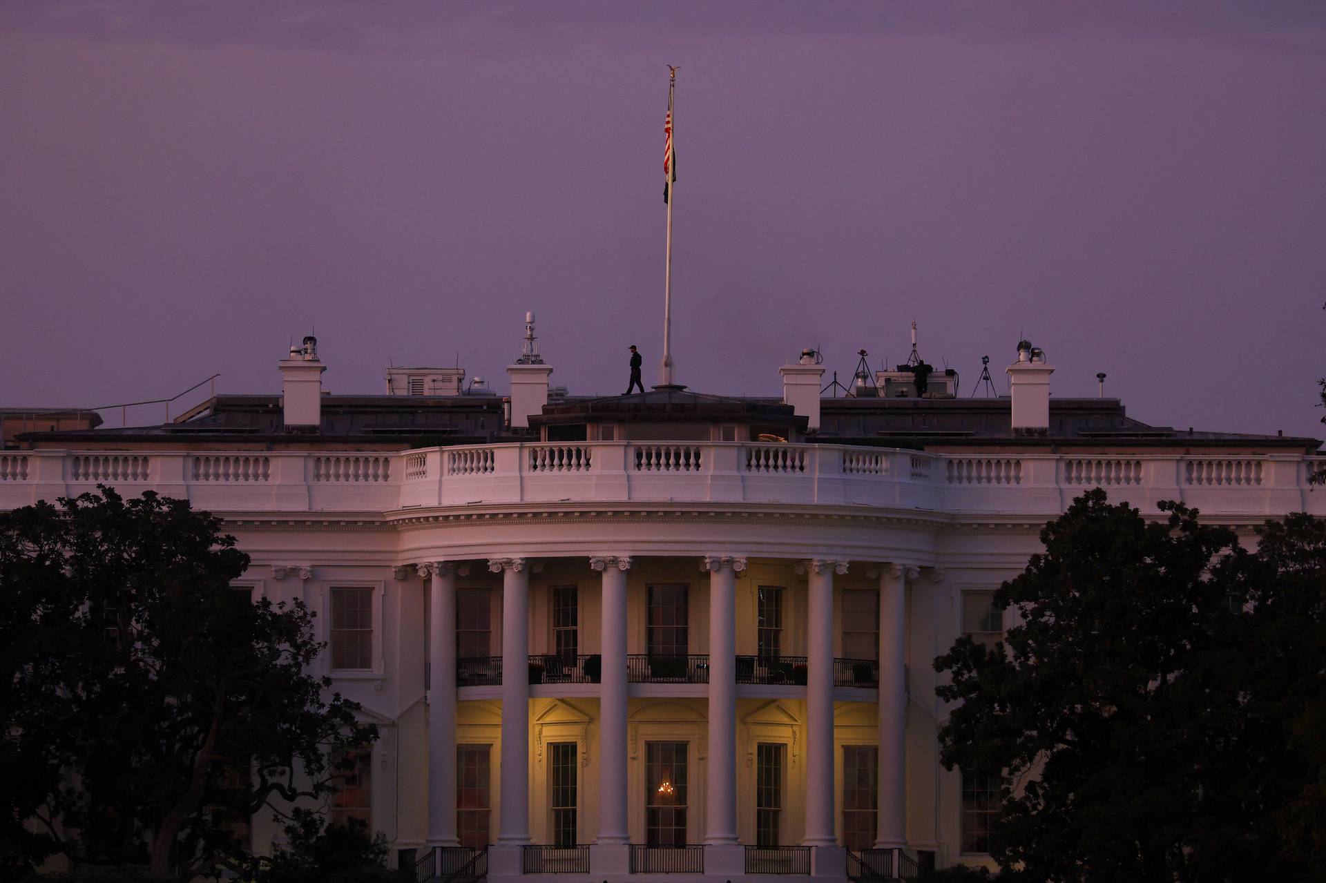 Democratic presidential nominee U.S. Vice President Kamala Harris delivers a speech on the National Mall, in Washington