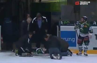 Strava na ledu: Hokejaš ostao paraliziran nakon naleta igrača
