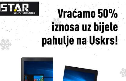 Vraćamo 50% iznosa uz bijele pahulje na Uskrs!