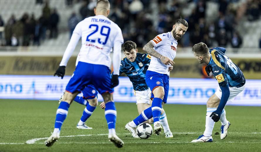 Susret 20. kola SuperSport HNL-a između Hajduka i Rijeke