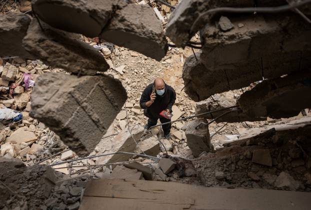 Aftermath of Israeli strikes in Beirut