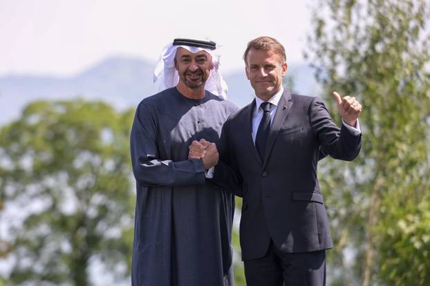 G7 Summit - Macron Welcomes MBZ