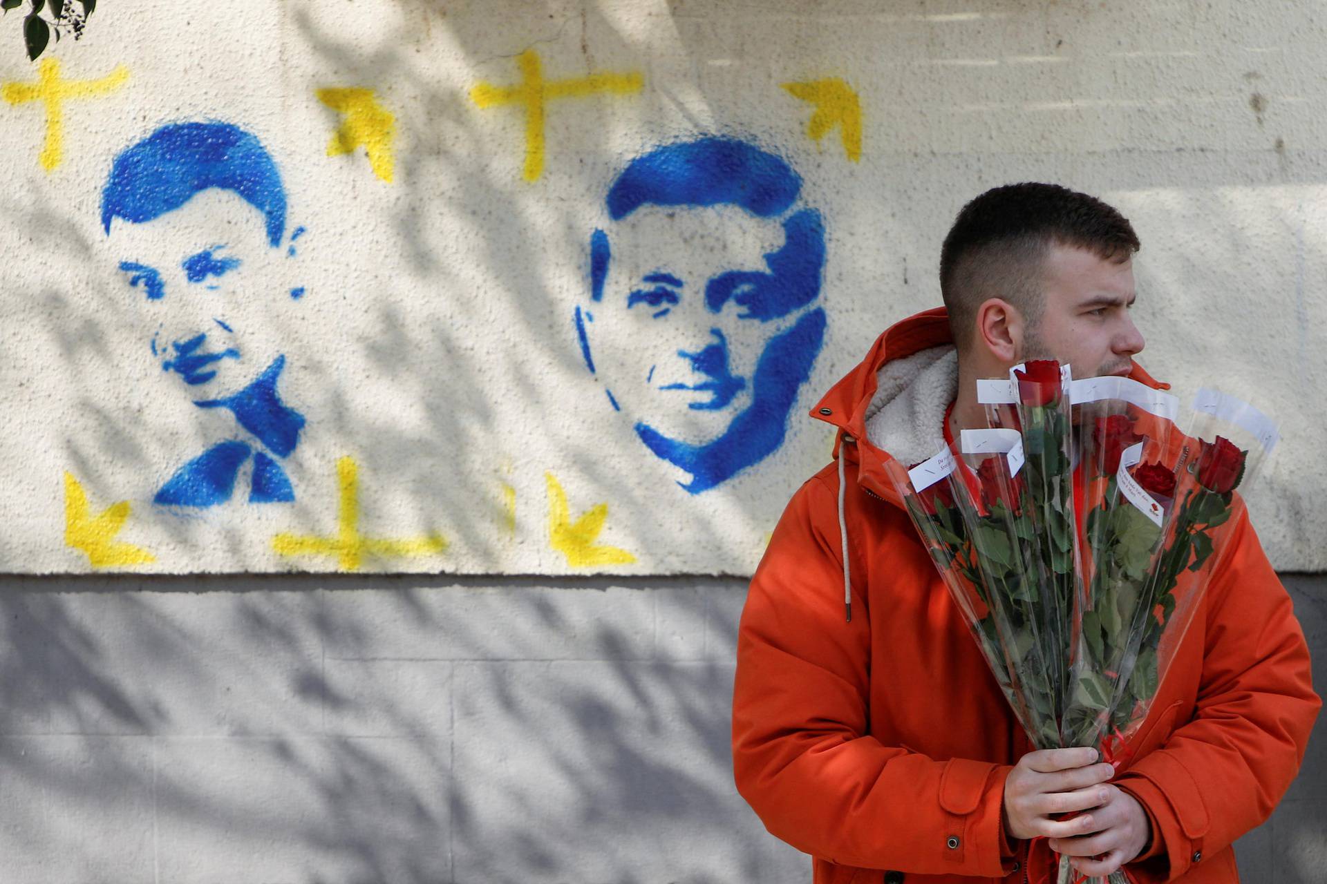 Graffiti of Zelenskiy and Klitschko in Montenegro