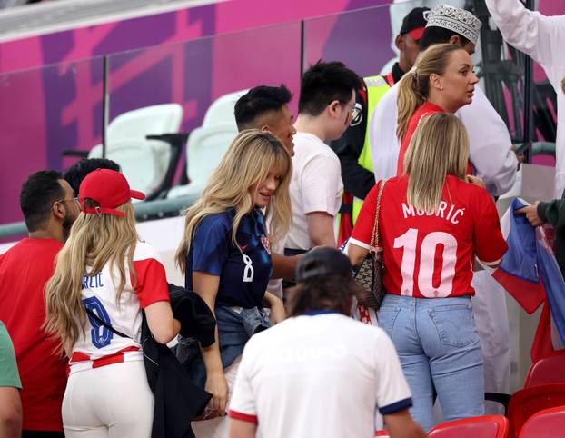 KATAR 2022 - Izabel Kovačić i Vanja Modrić bodrile svoje muževe na utakmici s Belgijom