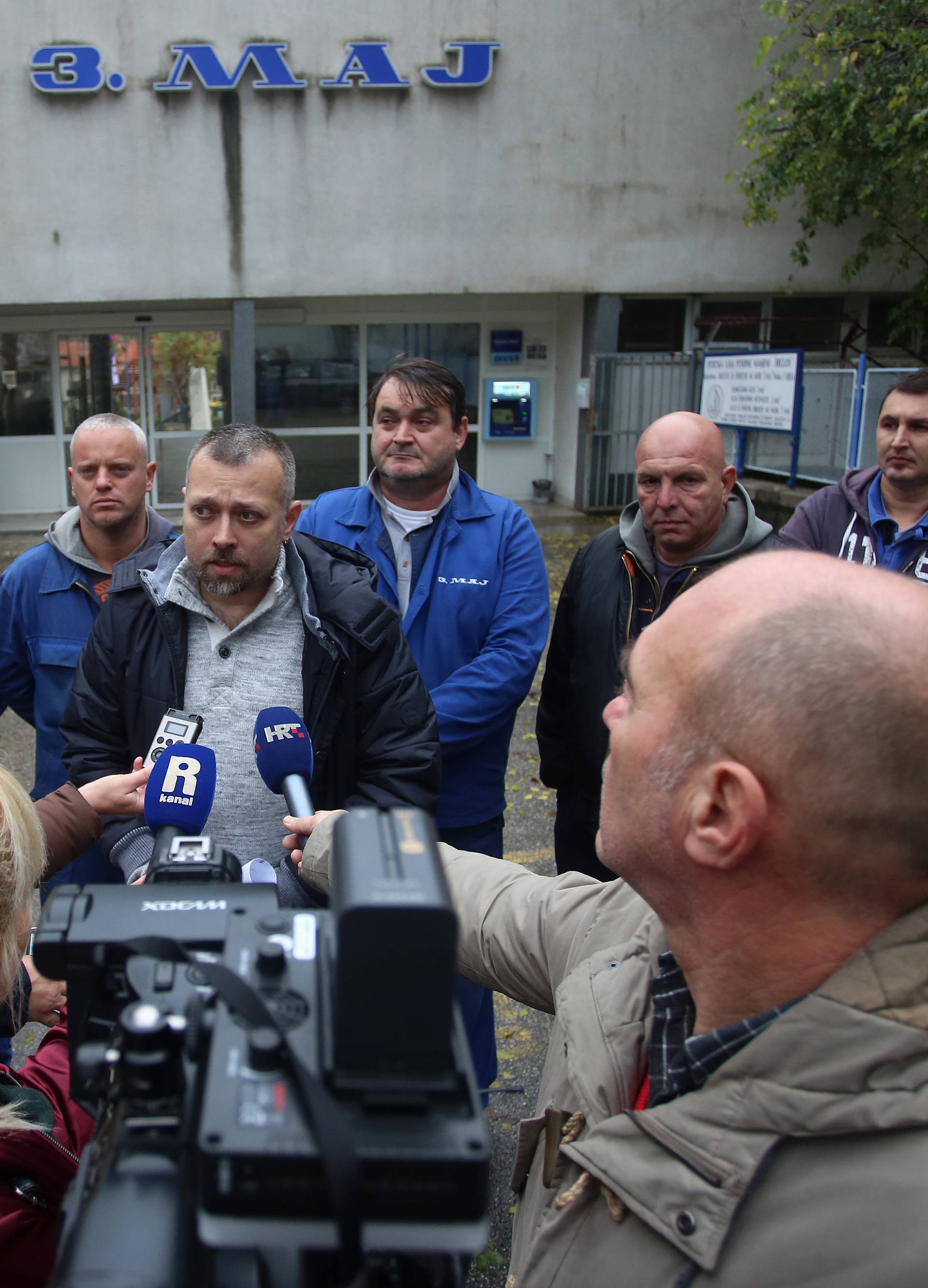 Rijeka: Konferencija za medije sindikalaca 3. Maja koji nastavljaju sa Å¡trajkom