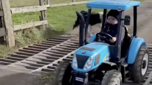 Tommy (3) obožava farmu, a roditelji kažu da mu je prva riječ bila 'traktor, pa onda mama'